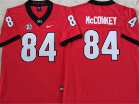 NCAA Georgia Bulldogs #84 Ladd McConkey Red College Football Jersey