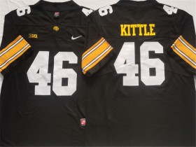 NCAA Iowa Hawkeyes #46 George Kittle Black College Football Jersey