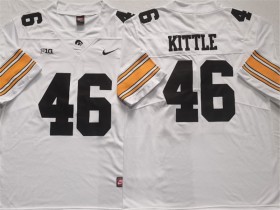 NCAA Iowa Hawkeyes #46 George Kittle White College Football Jersey