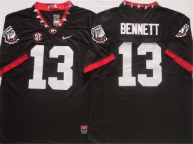 NCAA Georgia Bulldogs #13 Stetson Bennett Black Untouchable Jersey