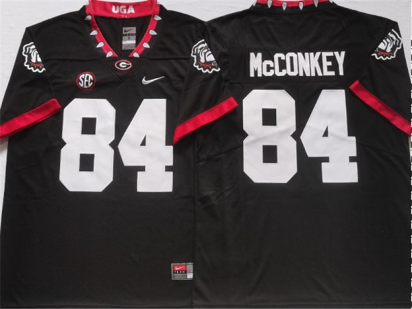 NCAA Georgia Bulldogs #84 Ladd McConkey Black Untouchable Jersey