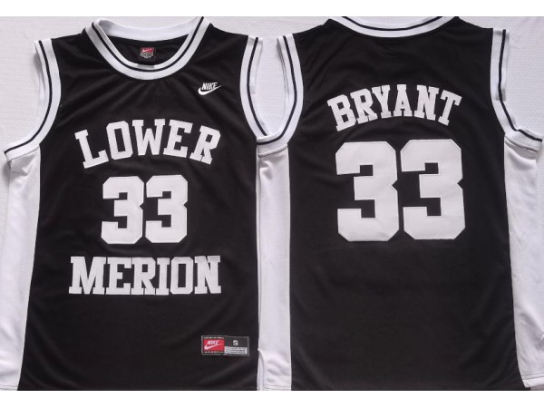 Lower Merion High School #33 Kobe Bryant Black Basketball Jersey