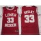 Lower Merion High School #33 Kobe Bryant Red Basketball Jersey