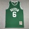 M&N Boston Celtics #6 Bill Russell Green 1962/63 Hardwood Classics Jersey