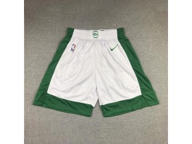 Boston Celtics White Basketball Shorts