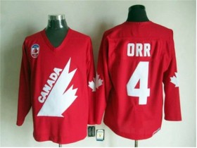 1991 Canada Cup Team Canada #4 Bobby Orr CCM Vintage Jersey - Red/White