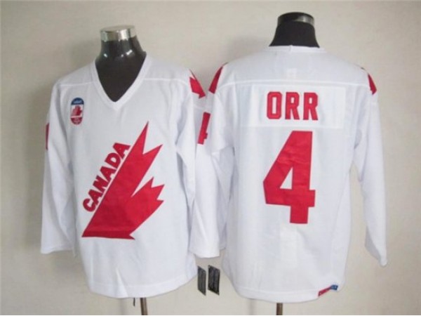 1991 Canada Cup Team Canada #4 Bobby Orr CCM Vintage Jersey - Red/White