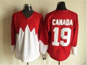 1972 Summit Series Team Canada #19 Paul Henderson Red CCM Vintage Hockey Jersey