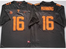 NCAA Tennessee Volunteers #16 Peyton Manning Gray College Football Jersey