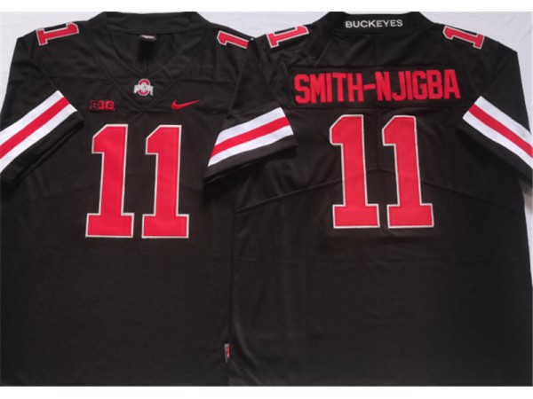 Ohio State Buckeyes #11 Jaxon Smith-Njigba Black Jersey