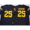 NCAA Michigan Wolverines #25 Hassan Haskins Navy College Jersey