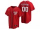 Custom Washington Nationals Cool Base Jersey - White/Red/Navy/Light Blue