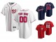 Custom Washington Nationals Cool Base Jersey - White/Red/Navy/Light Blue