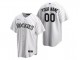 Custom Colorado Rockies Cool Base Jersey - Purpl/White/Gray 