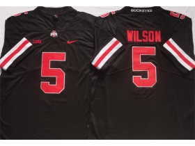 Ohio State Buckeyes #5 Garrett Wilson Black Jersey