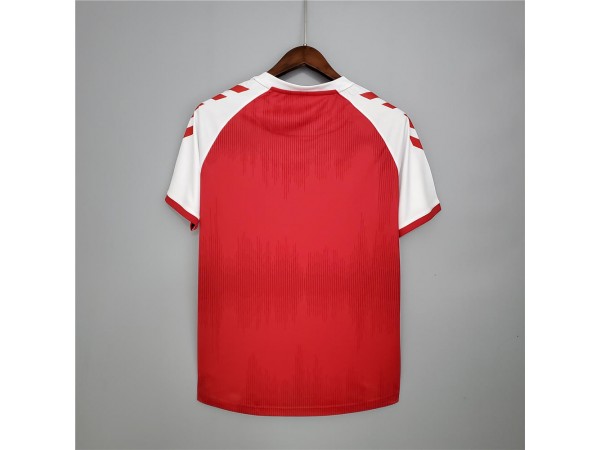 Denmark Blank Home Soccer Jersey