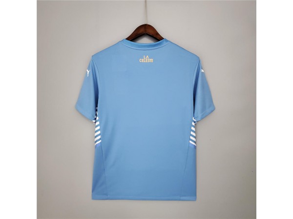 Uruguay Blank Home Soccer Jersey