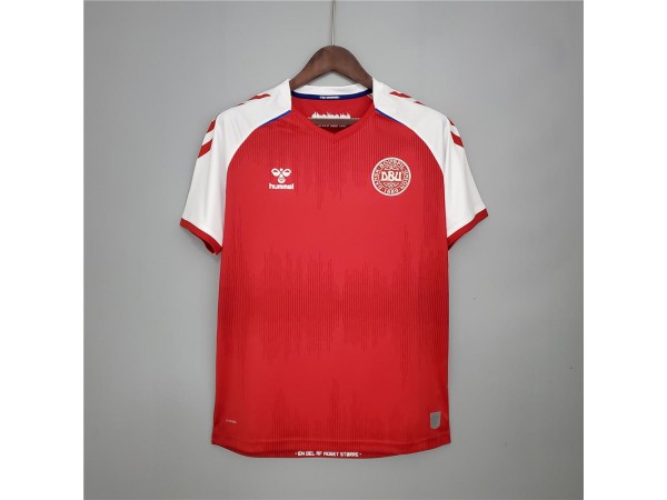 Denmark Blank Home Soccer Jersey