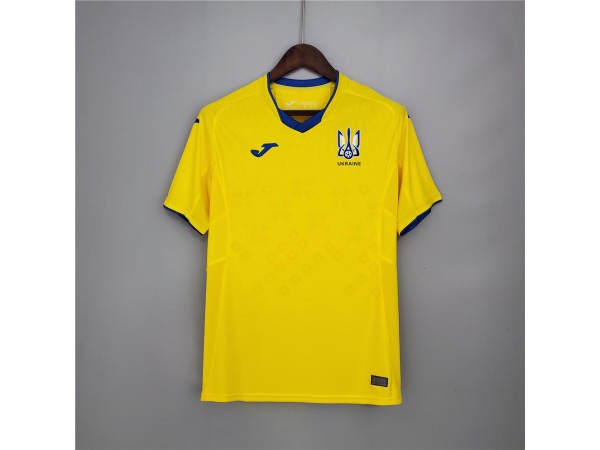 Ukraine Blank Home Soccer Jersey