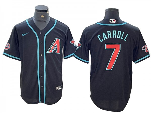 Arizona Diamondbacks #7 Corbin Carroll Black 2024 Cool Base Jersey