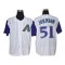 Arizona Diamondbacks #51 Randy Johnson White Cooperstown Collection Player Jersey