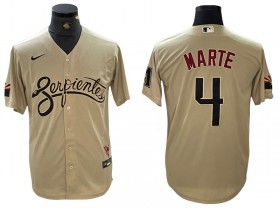 Arizona Diamondbacks #4 Ketel Marte Sand City Connect Cool Base Jersey