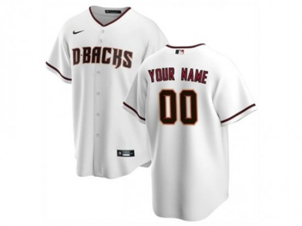 Custom Arizona Diamondbacks White Cool Base Jersey