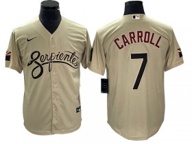 Arizona Diamondbacks #7 Corbin Carroll Sand City Connect Cool Base Jersey