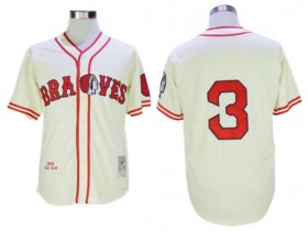 Atlanta Braves #3 Babe Ruth Cream 1935 Throwbacks Jersey