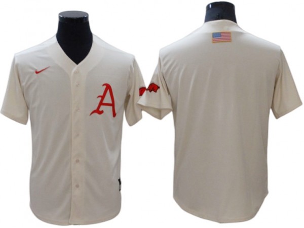 Atlanta Braves Blank Cream Cool Base Jersey