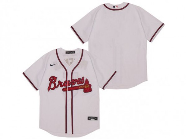 Atlanta Braves Blank White Home Cool Base Jersey