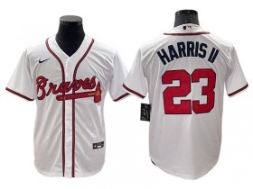 Atlanta Braves #23 Michael Harris II White Home Cool Base Jersey