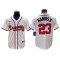 Atlanta Braves #23 Michael Harris II White Home Cool Base Jersey