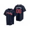 Custom Atlanta Braves Navy Alternate Cool Base Jersey