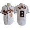 Baltimore Orioles #8 Cal Ripken White 2001 Throwback Jersey