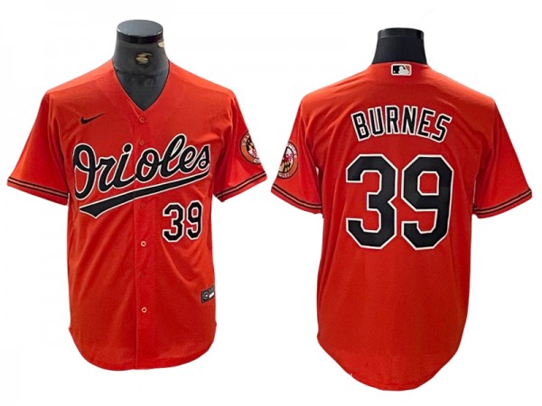 Baltimore Orioles #39 Corbin Burnes Orange Limited Jersey