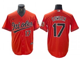 Baltimore Orioles #17 Colton Cowser Orange Limited Jersey