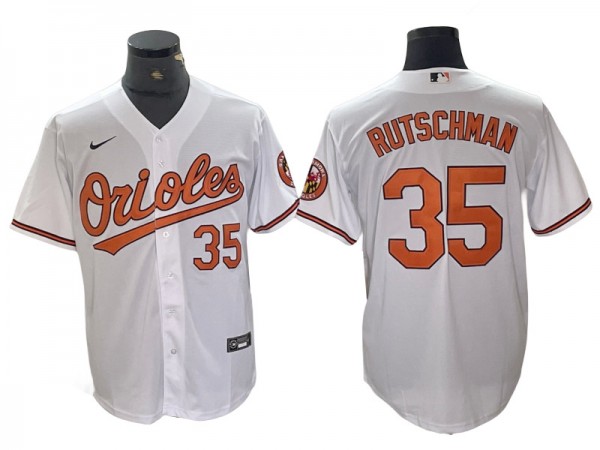 Baltimore Orioles #35 Adley Rutschman White Limited Jersey