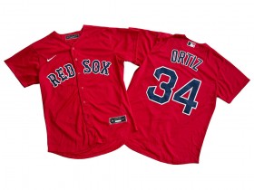 Boston Red Sox #34 David Ortiz Red Cool Base Jersey