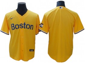 Boston Red Sox Blank Gold City Connect Cool Base Jersey