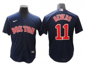 Boston Red Sox #11 Rafael Devers Navy Alternate Cool Base Jersey