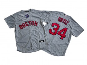 Boston Red Sox #34 David Ortiz Gary Road Cool Base Jersey