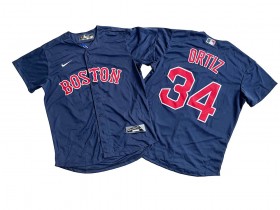 Boston Red Sox #34 David Ortiz Navy Cool Base Jersey