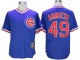 Chicago Cubs #49 Jake Arrieta Throwback Jersey - Blue/White