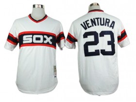 Chicago White Sox #23 Robin Ventura White 1983 Throwback Jersey