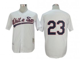 Chicago White Sox #23 Robin Ventura White 1990 Throwback Jersey