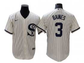 Chicago White Sox #3 Harold Baines White Field of Dreams Cool Base Player Name Jersey