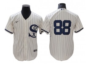 Chicago White Sox #88 Luis Robert White Field of Dreams Cool Base Jersey