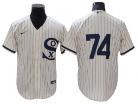 Chicago White Sox #74 Eloy Jimenez White Field of Dreams Cool Base Jersey