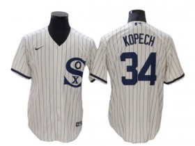 Chicago White Sox #34 Michael Kopech White Field of Dreams Cool Base Player Name Jersey